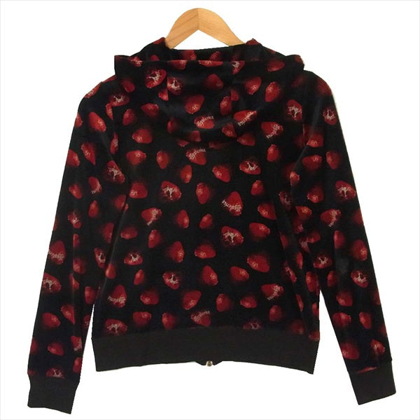 HYSTERIC GLAMOUR ヒステリックグラマー 2CF-7730 苺スカル レディース ジップパーカー ブラック系 FREE【中古】