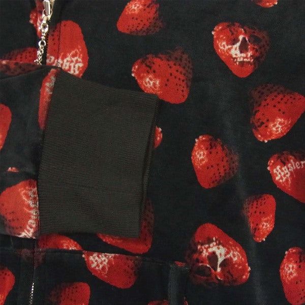 HYSTERIC GLAMOUR ヒステリックグラマー 2CF-7730 苺スカル レディース ジップパーカー ブラック系 FREE【中古】