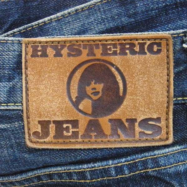 HYSTERIC GLAMOUR ヒステリックグラマー 2AP-4774 スタッズ ダメージ加工 デニム レディース デニムパンツ インディゴブルー系 M【中古】