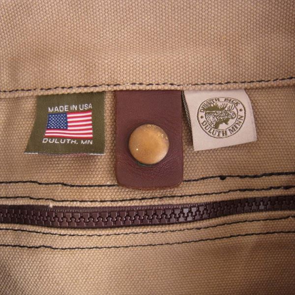DULUTH PACK ダルースパック メンズ USA製 キャンバス トートバッグ ベージュ系【中古】