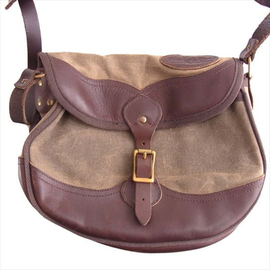 フロストリバー メンズ ワックスキャンバス ショルダーバッグ ブラウン系【中古】