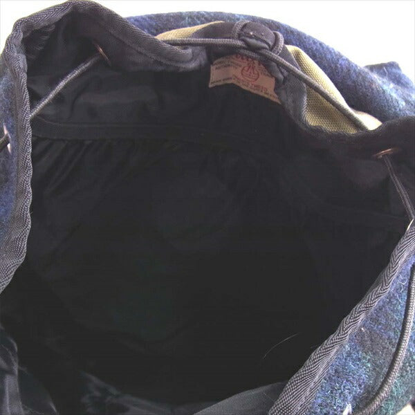 THE NORTH FACE ノースフェイス NN7956N パープルレーベル PURPLE LABEL ハリスツイード バックパック リュック ネイビー×緑【中古】