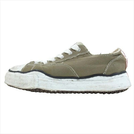 Nigel Cabourn ナイジェルケーボン × ミハラヤスヒロ MIHARA YASUHIRO ARMY TRAINER スニーカー カーキ(オリーブグリーン)系 44【中古】