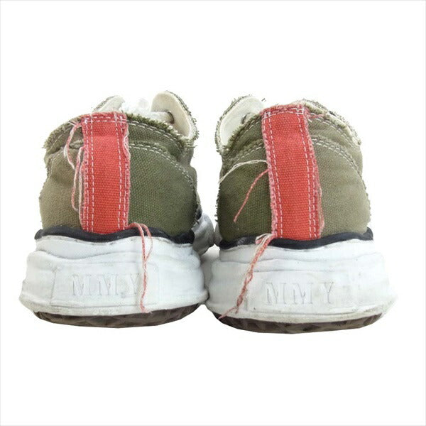 Nigel Cabourn ナイジェルケーボン × ミハラヤスヒロ MIHARA YASUHIRO ARMY TRAINER スニーカー カーキ(オリーブグリーン)系 44【中古】