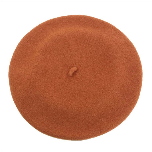 HYSTERIC GLAMOUR ヒステリックグラマー Le Beret Francais 01193QH02 LOGO 刺繍 ベレー 帽子 ライトブラウン系 FREE【中古】