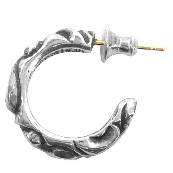 CHROME HEARTS クロムハーツ（原本無） HOOP SCROOL フープ スクロール ピアス シルバー 表記無し【中古】