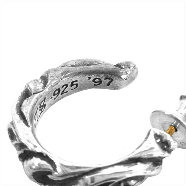 CHROME HEARTS クロムハーツ（原本無） HOOP SCROOL フープ スクロール ピアス シルバー 表記無し【中古】