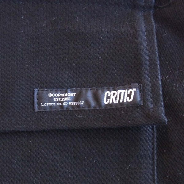 クリティック CTONIPT05U BOLD CARGO PANTS ボルドーカーゴ パンツ 黒系 M【美品】【中古】