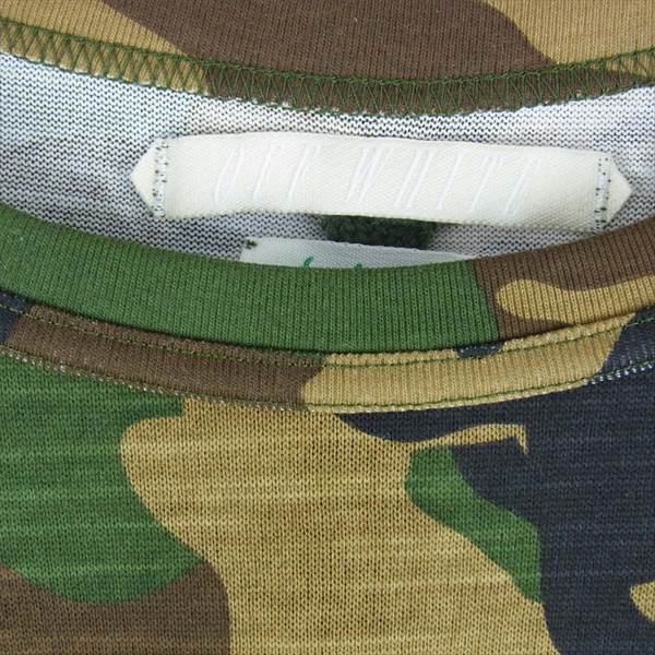 OFF-WHITE オフホワイト Camouflage Tee カモフラージュ Tシャツ マルチカラー系 S【新古品】【未使用】【中古】