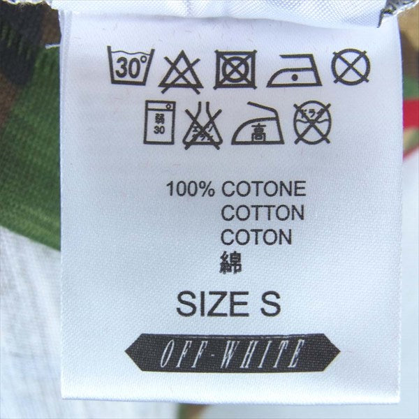 OFF-WHITE オフホワイト Camouflage Tee カモフラージュ Tシャツ マルチカラー系 S【新古品】【未使用】【中古】