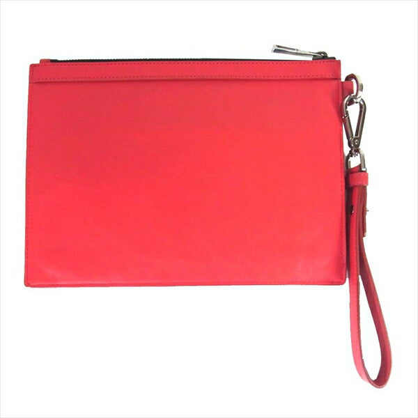 JIMMY CHOO ジミーチュウ A00000401 スタースタッズ レザー DEREK MINI デレクミニ クラッチ バッグ レッド系【美品】【中古】