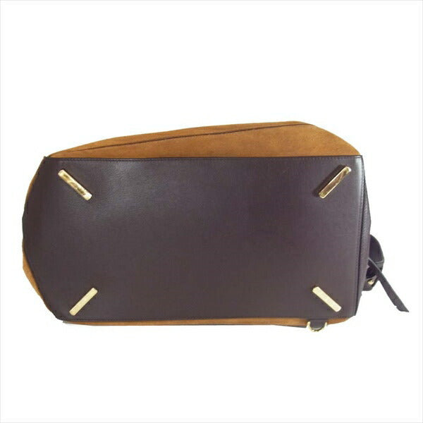 LOEWE ロエベ Puzzle Bag パズルバッグ スエード Extra Large 322.61.M46 ショルダーバッグ ブラウン系【中古】