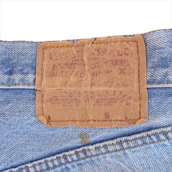 Levi's リーバイス 501 66前期 スモールe 刻印6 実寸W26 デニム パンツ インディゴブルー系 W28【中古】