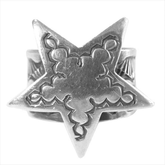 サンシャインリーブス ビームス BEAMS 別注 STAR RING スター リング シルバー 14号程度【中古】