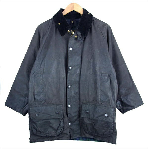 Barbour バブアー 英国製 BEAUFORT ビューフォート オイルド コート ブラック系 -【中古】