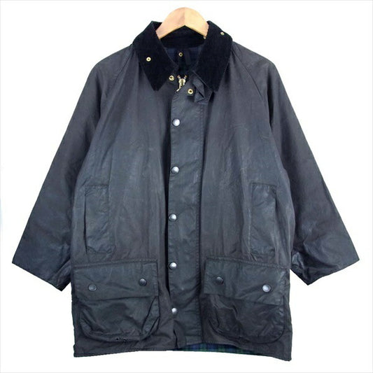Barbour バブアー 英国製 BEAUFORT ビューフォート オイルド コート ブラック系 -【中古】