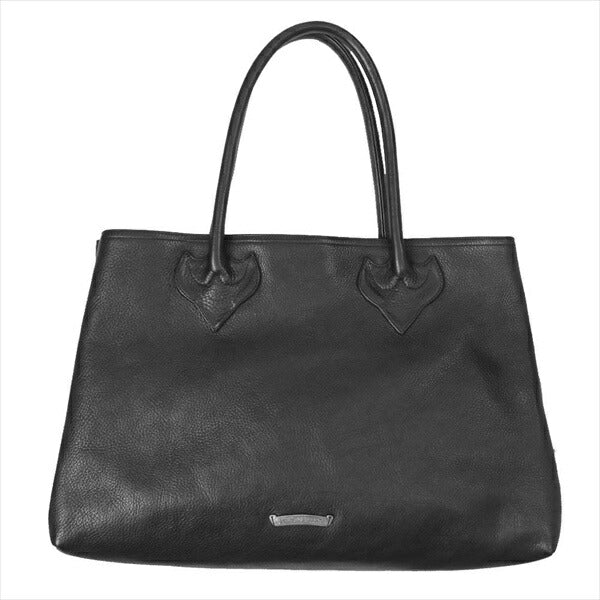 CHROME HEARTS クロムハーツ（原本無） TOTE W/SNP 3CEME 3セメタリー レザー トート バッグ ブラック系【中古】