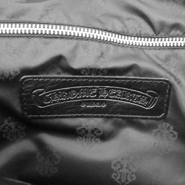 CHROME HEARTS クロムハーツ（原本無） TOTE W/SNP 3CEME 3セメタリー レザー トート バッグ ブラック系【中古】