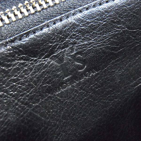 Yohji Yamamoto ヨウジヤマモト YN-A08-716-1 ステッチ ロング ウォレット 牛革 日本製 財布 黒系【美品】【中古】