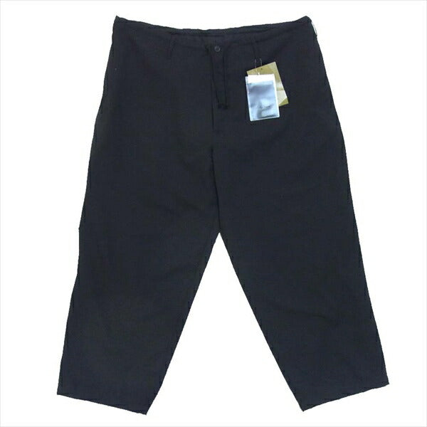 Yohji Yamamoto ヨウジヤマモト HN-P05-100-2A シワギャバ ウール ヒモ ウールパンツ 黒系 1【新古品】【未使用】【中古】