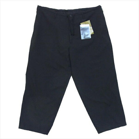 Yohji Yamamoto ヨウジヤマモト HN-P05-100-2A シワギャバ ウール ヒモ ウールパンツ 黒系 1【新古品】【未使用】【中古】