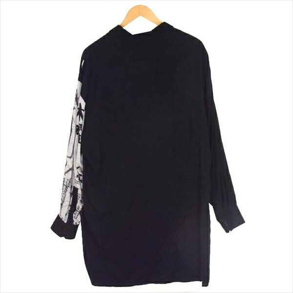 Yohji Yamamoto ヨウジヤマモト 19SS HH-B57-836-1A 肉体への深い信頼 長袖シャツ 黒系 2【新古品】【未使用】【中古】