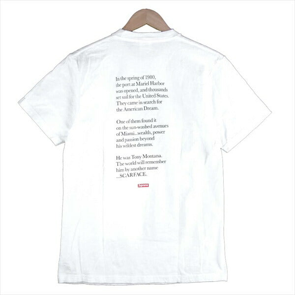Supreme シュプリーム 17AW Scarface Split Tee スカーフェイス Tシャツ 白【中古】