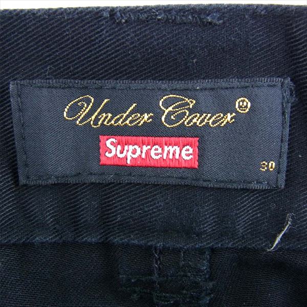 Supreme シュプリーム × アンダーカバー UNDER COVER 18SS Public Enemy Work Pant ワーク パンツ ブラック系 30【中古】