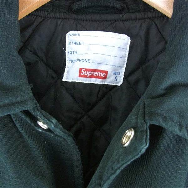 Supreme シュプリーム × ノースフェイス THE NORTH FACE 20SS Twill Varsity Jacket バーシティ ジャケット ブラック系 S【中古】