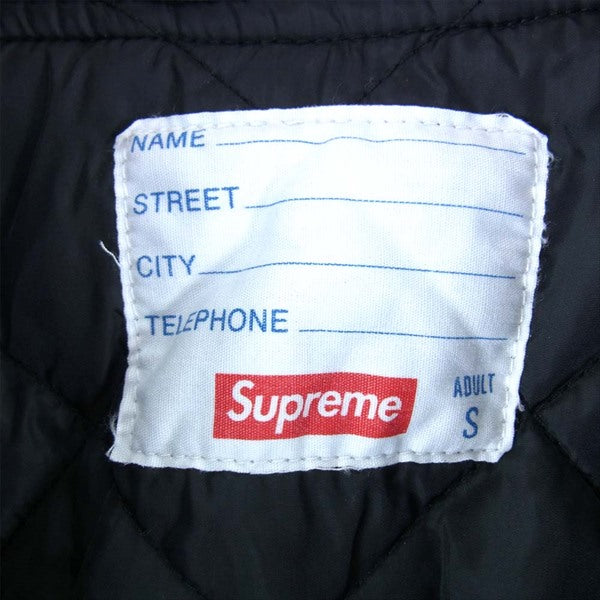 Supreme シュプリーム × ノースフェイス THE NORTH FACE 20SS Twill Varsity Jacket バーシティ ジャケット ブラック系 S【中古】
