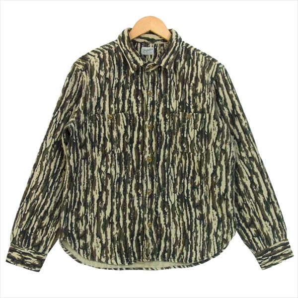 TENDERLOIN テンダーロイン T-HEAVY FLANNEL SHT ツリーカモ ヘビーフランネルシャツ シャツ ベージュ系 M【中古】
