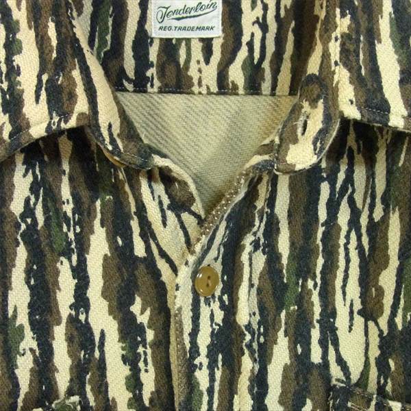 TENDERLOIN テンダーロイン T-HEAVY FLANNEL SHT ツリーカモ ヘビーフランネルシャツ シャツ ベージュ系 M【中古】