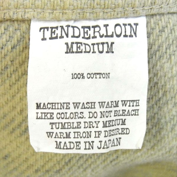 TENDERLOIN テンダーロイン T-HEAVY FLANNEL SHT ツリーカモ ヘビーフランネルシャツ シャツ ベージュ系 M【中古】
