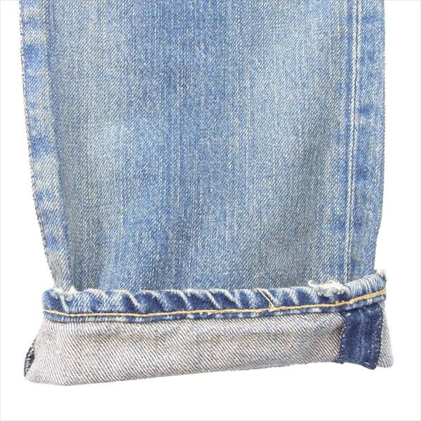 HYSTERIC GLAMOUR ヒステリックグラマー 4AP-1802 METAL WARRIOR メタルウォリアー クラッシュ加工 プリント デニム パンツ インディゴブルー系 32【中古】