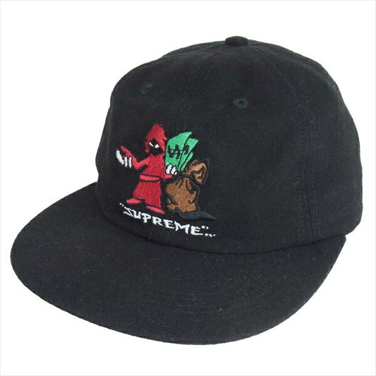 Supreme シュプリーム 19AW Shadow 6-Panel Cap 野球帽 キャラクター キャップ ブラック系【極上美品】【中古】