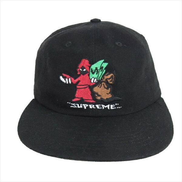 Supreme シュプリーム 19AW Shadow 6-Panel Cap 野球帽 キャラクター キャップ ブラック系【極上美品】【中古】
