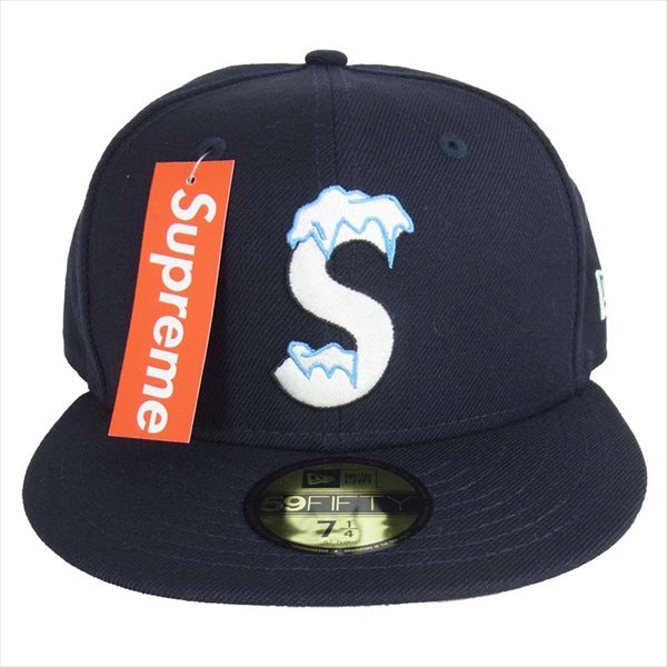 【完売品】Supreme S Logo Newera キャップ　ネイビー