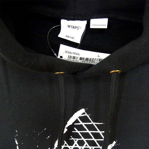 WTAPS ダブルタップス × バンズ VANS 20AW 202BWVND-CSM01S MOSH PIT クロスボーン プルオーバー パーカー 黒系 03【新古品】【未使用】【中古】