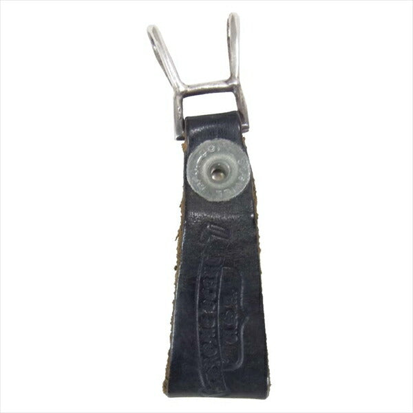CHROME HEARTS クロムハーツ（原本無） ケルティック ベルトループ レザー シルバー 刻印 キーループ ブラック系【中古】