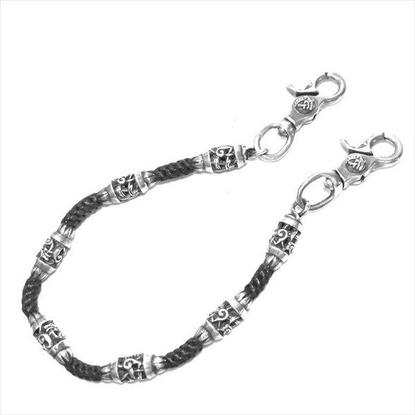CHROME HEARTS クロムハーツ（原本無） OTC 2クリップ ケルティック ローラー ウォレットチェーン ブラック系【中古】