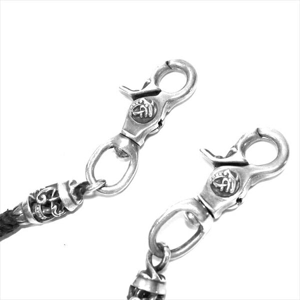 CHROME HEARTS クロムハーツ（原本無） OTC 2クリップ ケルティック ローラー ウォレットチェーン ブラック系【中古】