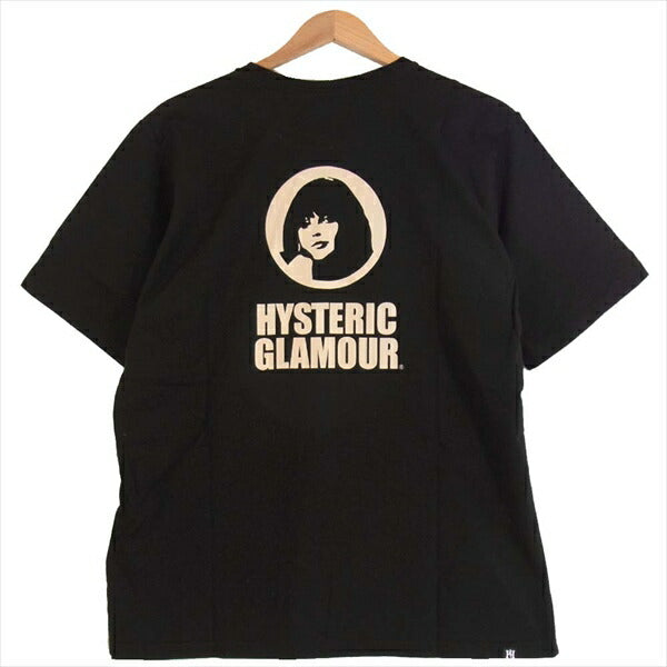 HYSTERIC GLAMOUR ヒステリックグラマー プレイボーイ PLAYBOY 12193CT05496 19AW JUNE PLAYMATE LARA プリント Tシャツ 黒系 L【新古品】【未使用】【中古】