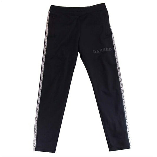 HYSTERIC GLAMOUR ヒステリックグラマー 02181CP02 DAMNED プリント スウェット パンツ 黒系 M【中古】