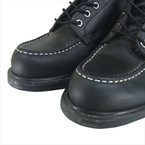 RED WING レッドウィング 08133-1 SUPERSOLE MOC TOE スーパーソール モックトゥブーツ ブラック系 8D【中古】