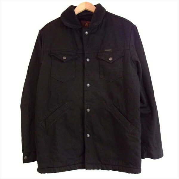 HYSTERIC GLAMOUR ヒステリックグラマー 02183AC07 デニム ボア ランチ コート 黒系 L【中古】
