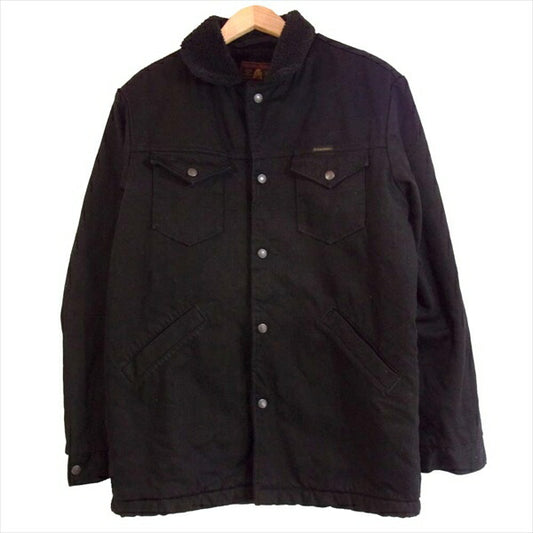 HYSTERIC GLAMOUR ヒステリックグラマー 02183AC07 デニム ボア ランチ コート 黒系 L【中古】