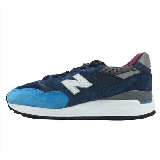 NEW BALANCE ニューバランス USA製 M998TCA メンズ スニーカー ブルー系 25.5cm【新古品】【未使用】【中古】