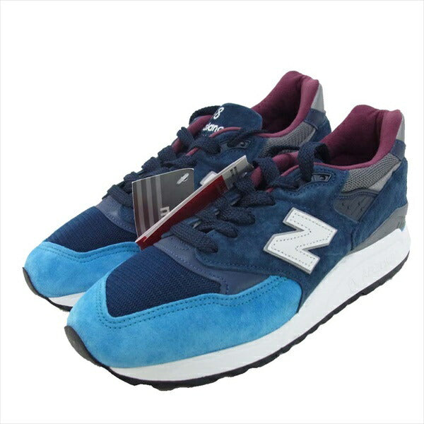 NEW BALANCE ニューバランス USA製 M998TCA メンズ スニーカー ブルー系 25.5cm【新古品】【未使用】【中古】