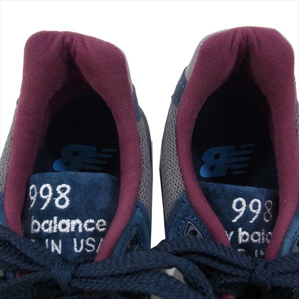 NEW BALANCE ニューバランス USA製 M998TCA メンズ スニーカー ブルー系 25.5cm【新古品】【未使用】【中古】