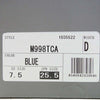 NEW BALANCE ニューバランス USA製 M998TCA メンズ スニーカー ブルー系 25.5cm【新古品】【未使用】【中古】